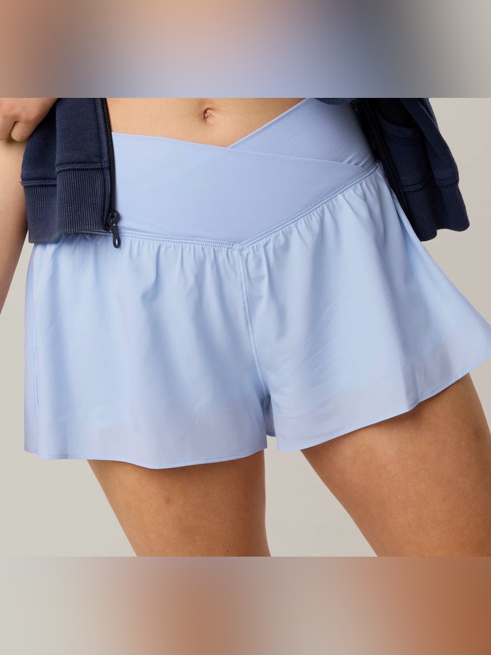 Light Blue OFFLINE by Aerie Real Me Crossover Flowy Short Size S
